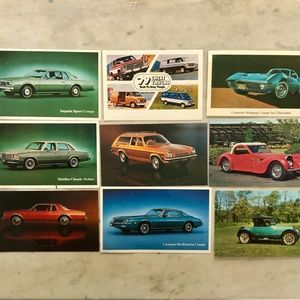 9 Vintage Classic Cars - '70's Camaro, Corvette, Impala, Vega Wagon, Malibu &'37